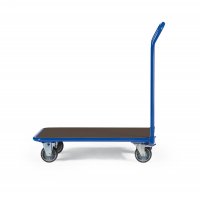 Magazinwagen TAUROFLEX F3 mit 1 Schiebeb&uuml;gel, Ladefl&auml;che 1000x600 mm, Traglast 300 kg, TPE-Bereifung, RAL 5010