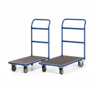 Magazinwagen TAUROFLEX F3 mit 1 Schiebeb&uuml;gel, Ladefl&auml;che 1000x600 mm, Traglast 300 kg, TPE-Bereifung, RAL 5010