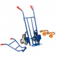 Treppen-Sackkarre ROTAURO Set 1, Dreistern, Schaufel...