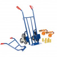 Treppen-Sackkarre ROTAURO Set 2, Dreistern, Schaufel...