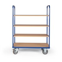 Etagenwagen TAUROFLEX Basic, 4 Ladefl&auml;chen ohne...