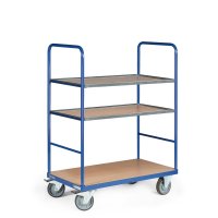 Etagenwagen TAUROFLEX Basic, 3 Ladefl&auml;chen 2 davon...