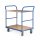 Etagenwagen TAUROFLEX Basic, 2 Ladefl&auml;chen ohne Bordkante, Traglast 250 kg, TPE-Bereifung