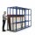 Plattenregal Grundmodul (2 Felder) 3000&times;790&times;2305 mm, RAL 5010