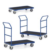 Plattformwagen TAUROFLEX F3, Traglast 300 kg, TPE-Bereifung