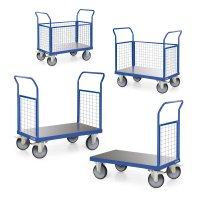 Plattformwagen TAUROFLEX F6 mit Gitterw&auml;nden,...