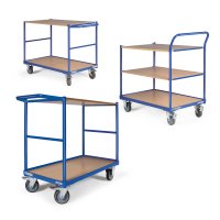 Tischwagen TAUROFLEX basic F250, Bordkante, Traglast 250...