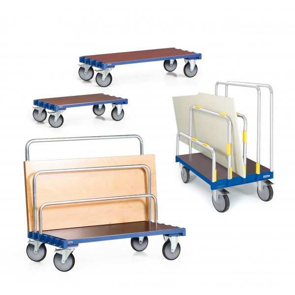 Plattenwagen ROTAURO R6, Basis-Ausf&uuml;hrung ohne B&uuml;gel, Traglast 600 kg