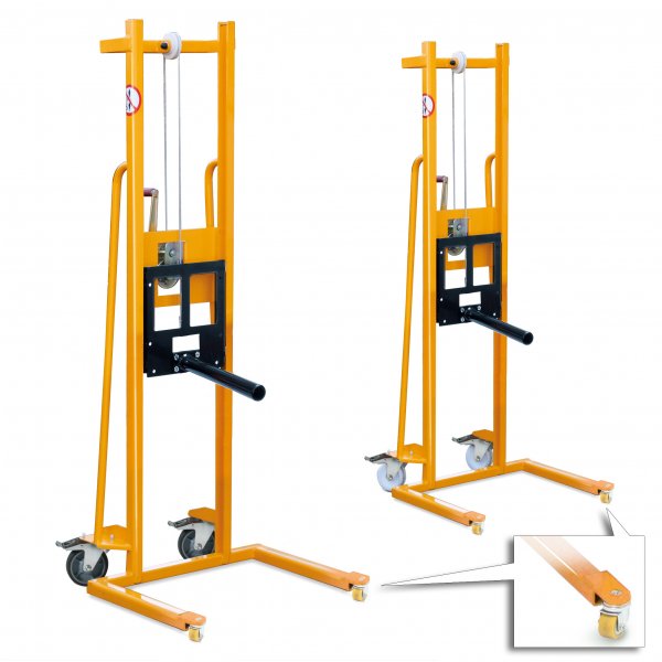 Materiallifter TAUROLIFTER mit Lastdorn, 4-Wege-Fahrwerk, Traglast 100 kg