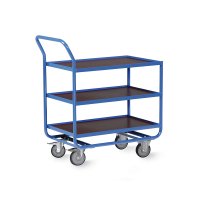 Stahlrohr-Tischwagen mit 3 Ladefl&auml;chen 800x500