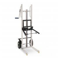 Verstellbare Gabelaufnahme Breite 100-300 mm (Mehrpreis), RAL 7021