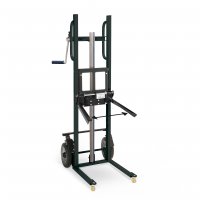 Verstellbare Gabelaufnahme Breite 100-300 mm (Mehrpreis), RAL 7021